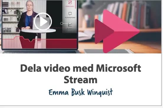 Beskrivning av kurs Microsoft Stream
