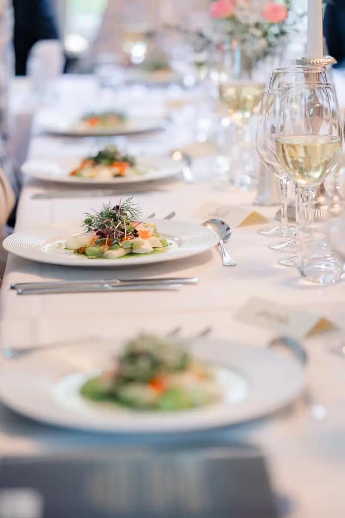 Bröllopsmiddag på Sörby Herrgård i Norrköping